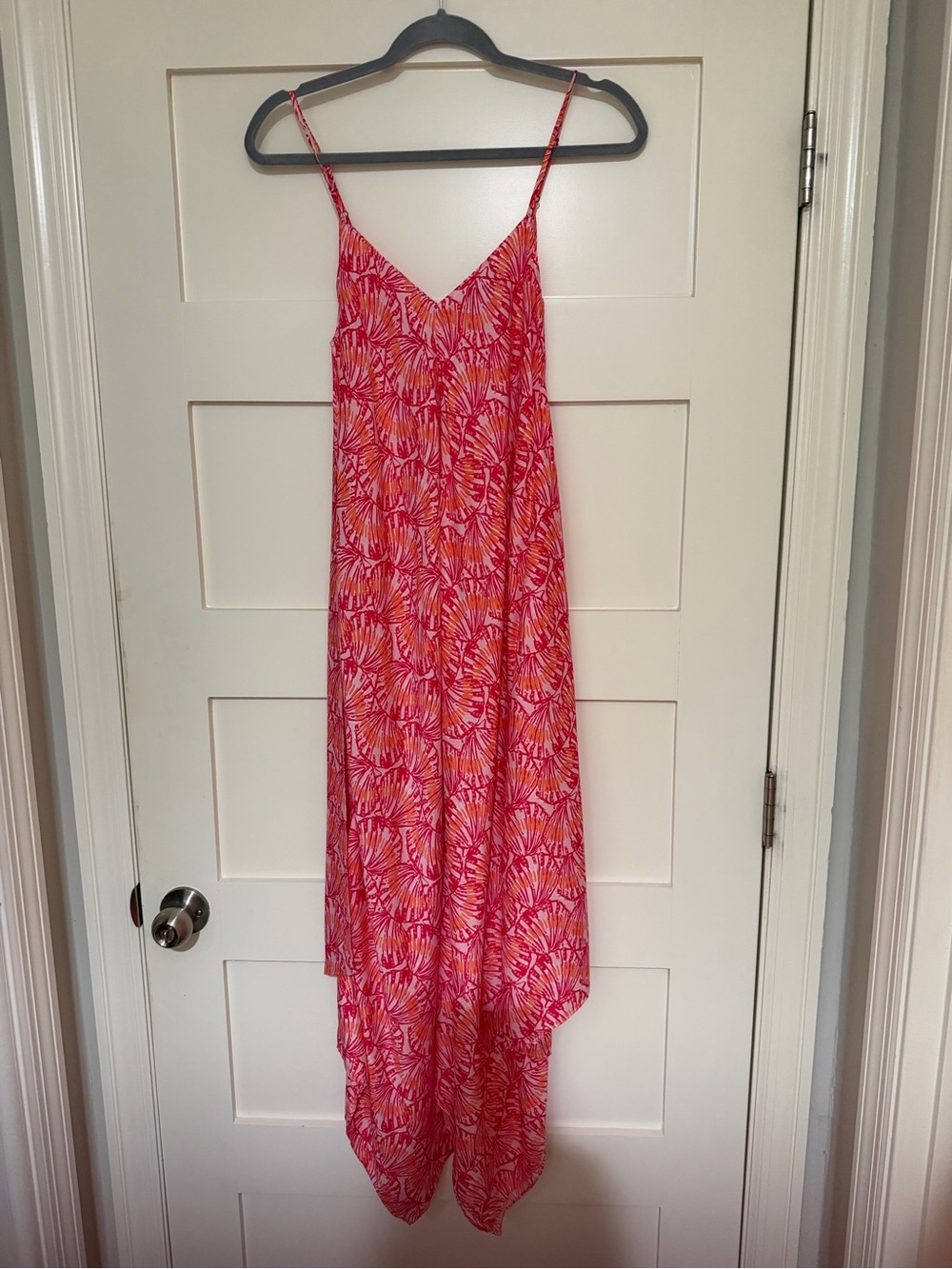 Vineyard Vines Pink & Coral Tropical Print Dress
